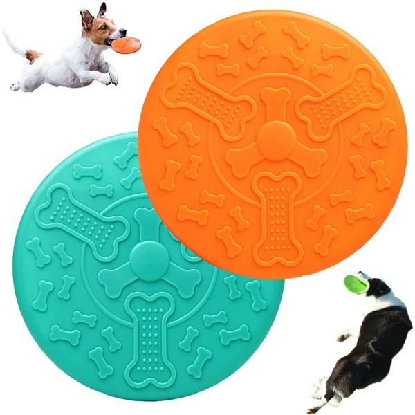 Frisbee Hundelegetøj,2 Disc Hundelegetøj, Hunde Frisbee, Hundelegetøj Frisbee, Brugt