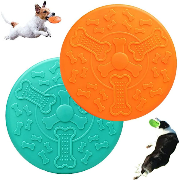 Frisbee-koiranlelu, 2 kiekkoa koiranlelu, koiran frisbee, koiranlelu frisbee