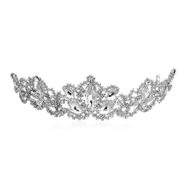 Prinsesse Krystal Dronning Krone (Sølv), Rhinestone Prinsesse Hår