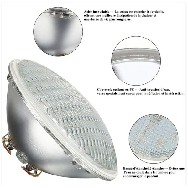 35W Valkoinen LED-allasvalo IP68 Vedenkestävä LED-allasvalo
