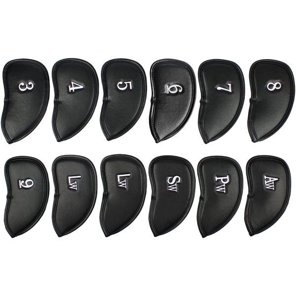 12x Golfklubbsöverdrag i Syntetläder MT/PU B