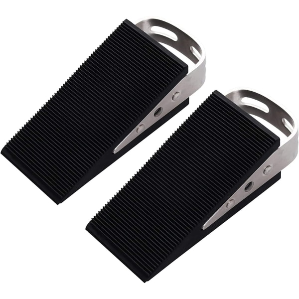 Door Stoppers- 2 Packs Premium Heavy Duty Door Wedge Rubber Door