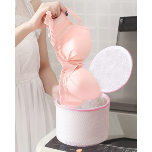 Pink - Vaskemaskine BH-net, store vaskenet til sokker, B