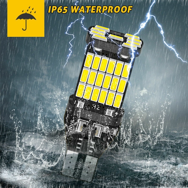 10 kpl 912 921 T15 W16W Canbus LED-polttimo Auto Virheetön Varmuuskopio