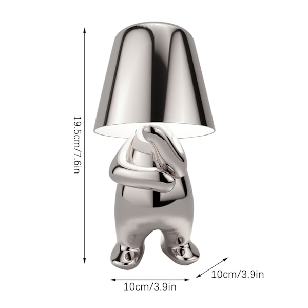 Thinker Lamp Collection Kreativ Liten Gyllene Man Vardagsrum T