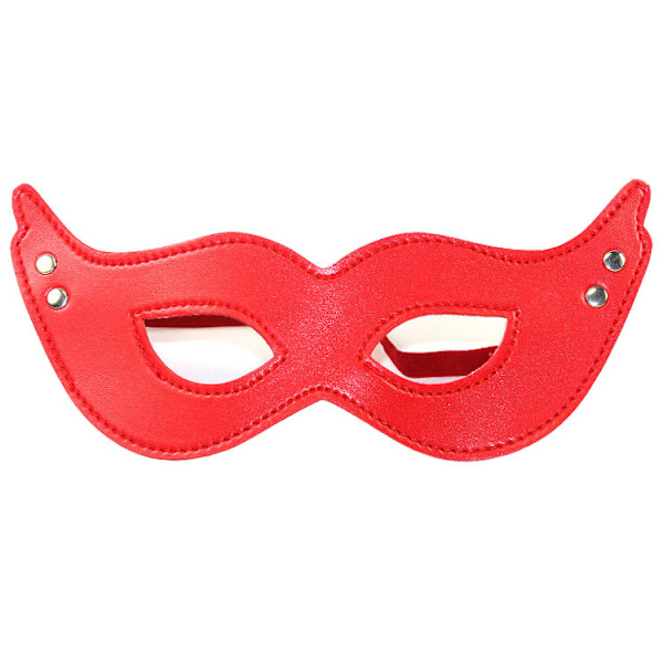 3 stk. sorte, røde og lyserøde mariehøne-ansigtsmasker af pap