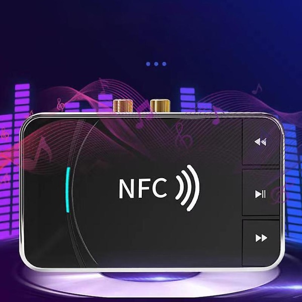 Nfc Bluetooth-mottaker Aux 3,5 mm Rca Jack Usb Smart Playback