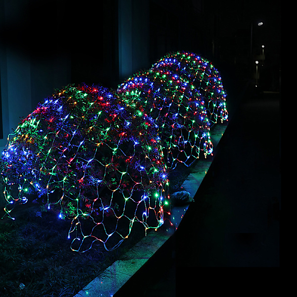 Led-kalastusverkon valo valaistusprojektin koristelu ulkopa