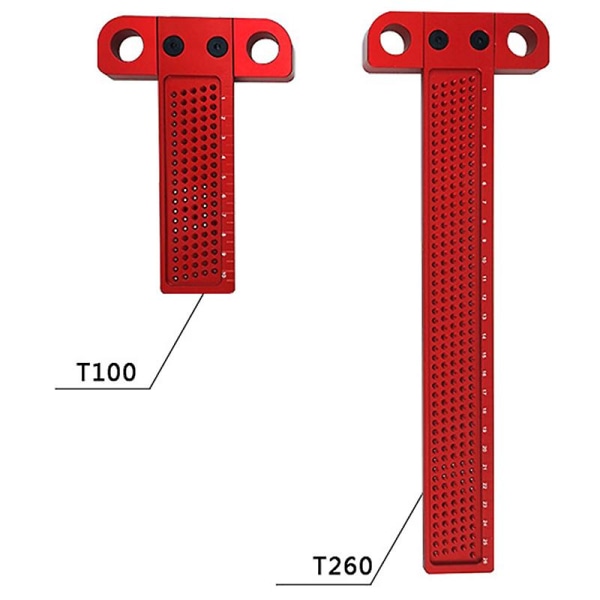 Trebearbeiding T-kryss linjaler Hullskriftsmåler C