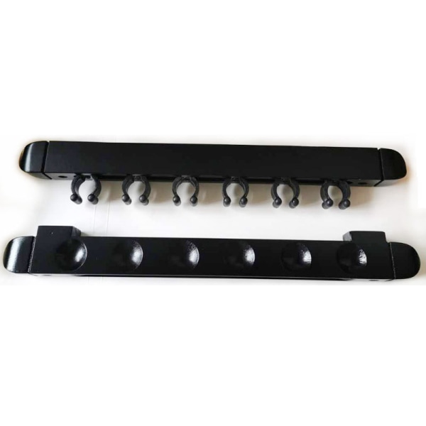 Pool Cue Holder, 6 Pieces Wall-Mounted Pool Cue Rack, Suitable f