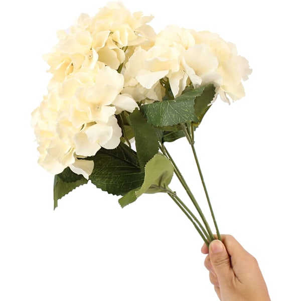 2-pack konstgjorda sidenhortensiablommor - för blombuketter, H