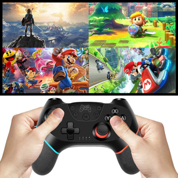 Kontroller for Nintendo Switch/Pro Bluetooth trådløs Gamepa