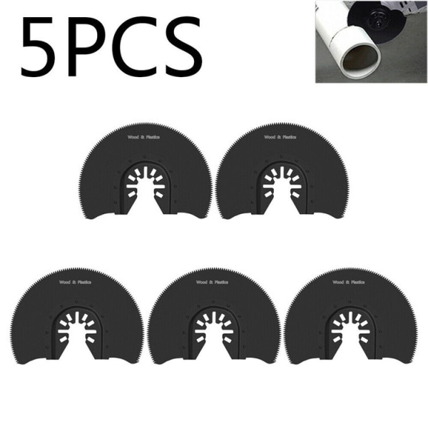 5 PCS Metal Segment Saw Blade Universal Carbide Semi Circular Osc