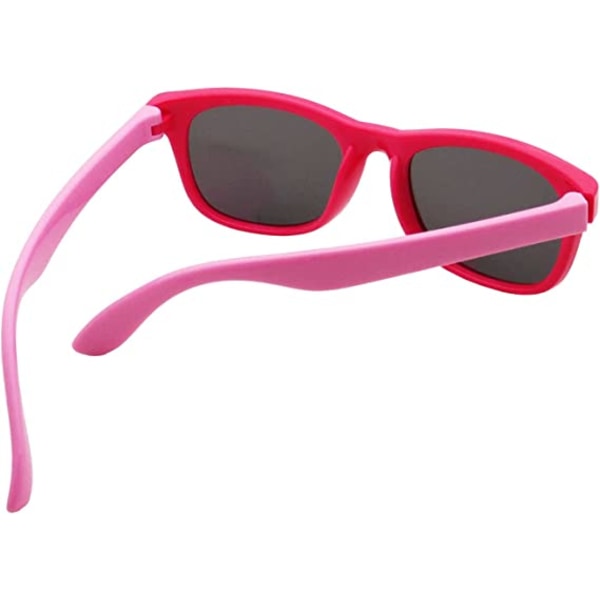 Rosa polarisert solbrillepakke for gutter og jenter
