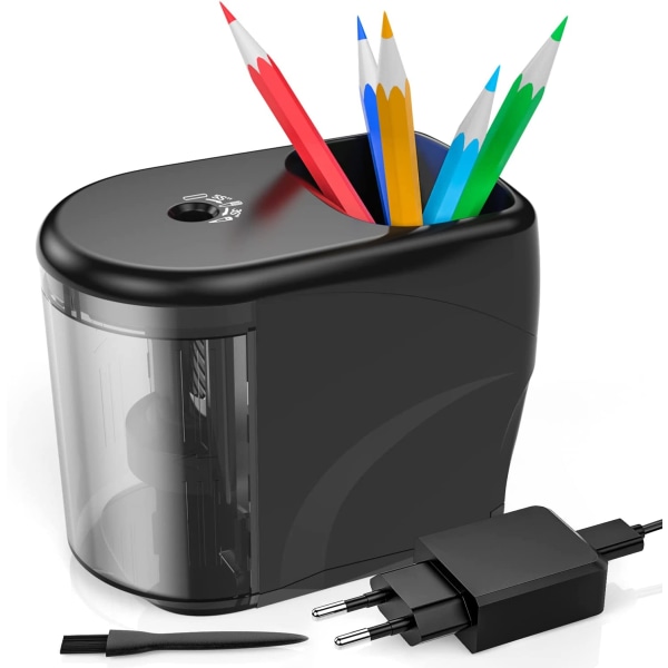 Elektrisk blyantspidser, to strømtilstande (batteri og USB) Saf