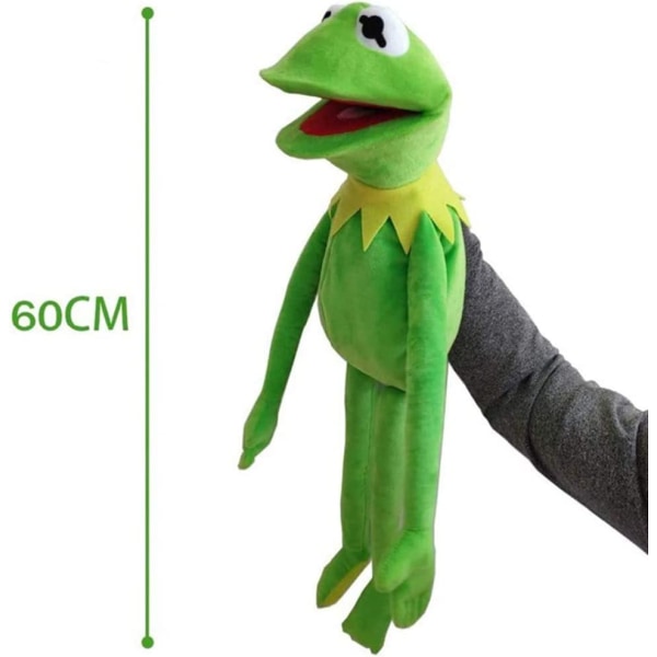 Frog plysj hånddukke leketøy, plysj leke sesam, søte Kermit The F