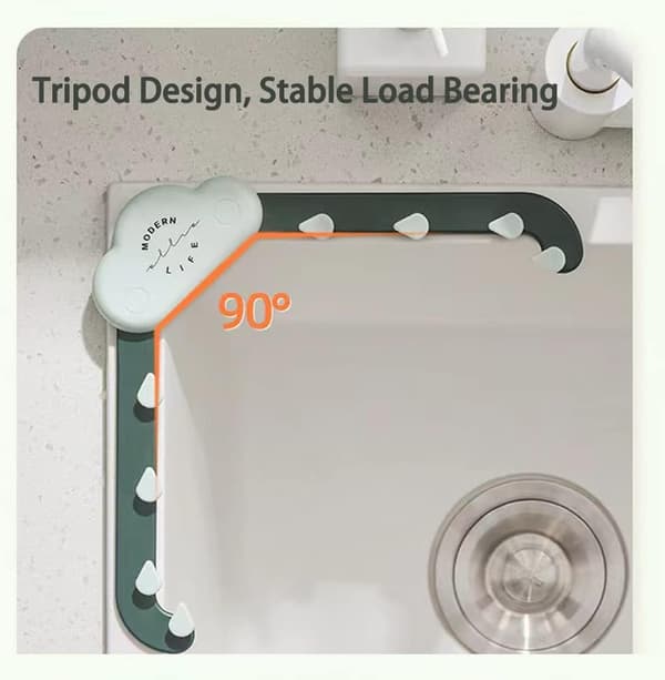 Triangle Tri-Holder Filter med 200 stk Sink Strainer Bag Kitche