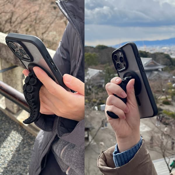 Skrivebords mobiltelefonholder Hvit
