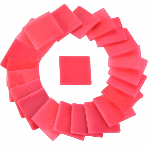 50 kappaletta punaista 2 x 2 cm timanttimaalausliimaa DIY-ristipistoristeily