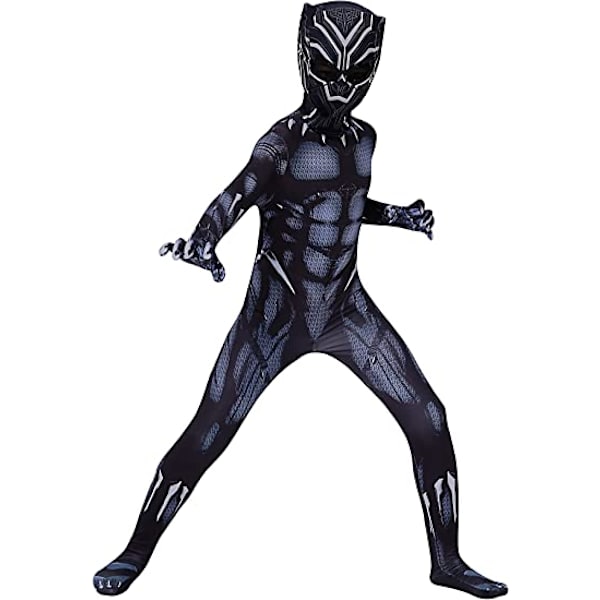Svart Panther tights hjälte cosplay barnkläder vuxen kostym