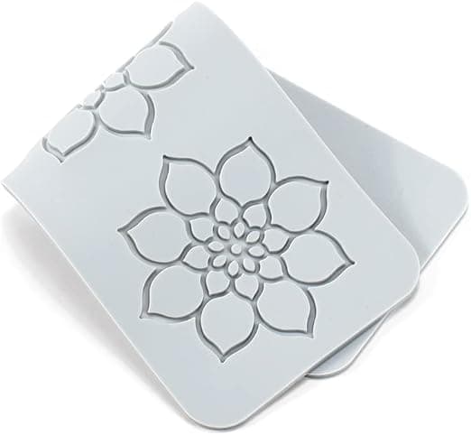 3 hål Mandala, Silikon Spetsmatta, Ätbart Sockerhantverkstryck