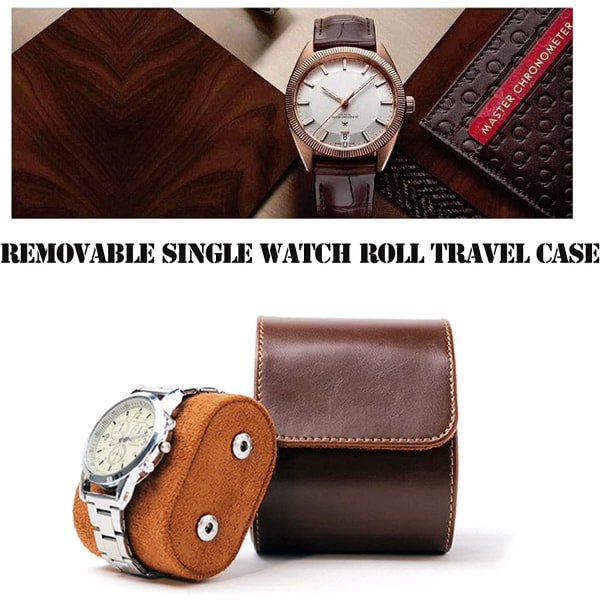 Miesten ainutlaatuinen watch case, ruskea Pu-nahkainen watch Stor