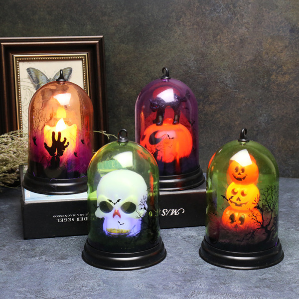 Halloween LED-lys kreative stearinlys håndverk lys ornamen