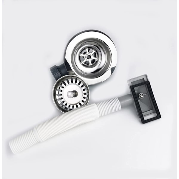 Køkkenvask 114mm 1½\" Drypbakke Si og Rectángulo Overf