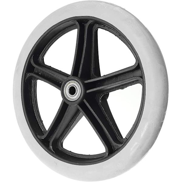 Universal 200Mm 8Tommers Liten Grå Gummistoll For Rullestol W