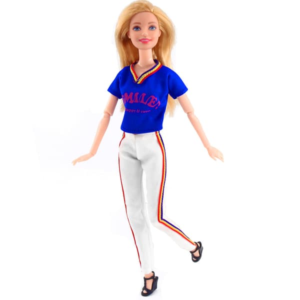 Barbie modekostym, 7 delar, 7 dockaccessoarer, för ch