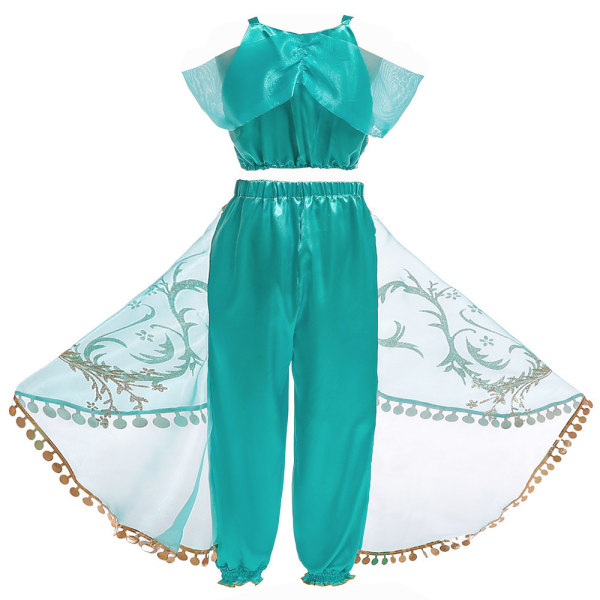 Princess Jasmine Costume for Girls - Paljett Princess Costume for
