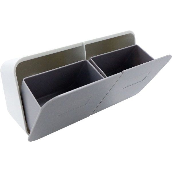 Plast bomullstopsdispenser - Makeup Organizer - Väggmonterad F
