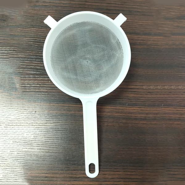 7 cm, (hvid) rund nylon mesh plastsi