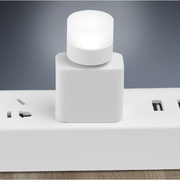 Varm skrivebordslampe LED-læselampe med USB-stik til bærbar computer