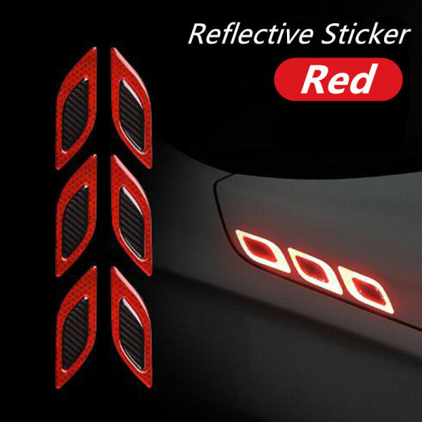 Bil Auto Reflekterende Warn Strip Tape Bumper Safety Stickers Decal