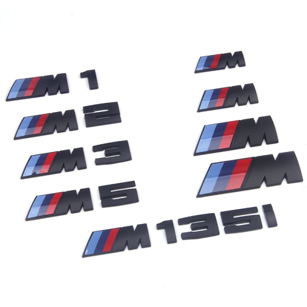 Bil klistremerke, 2 deler 3D-emblem Sport Logo S-bokstaver Bil Exterio