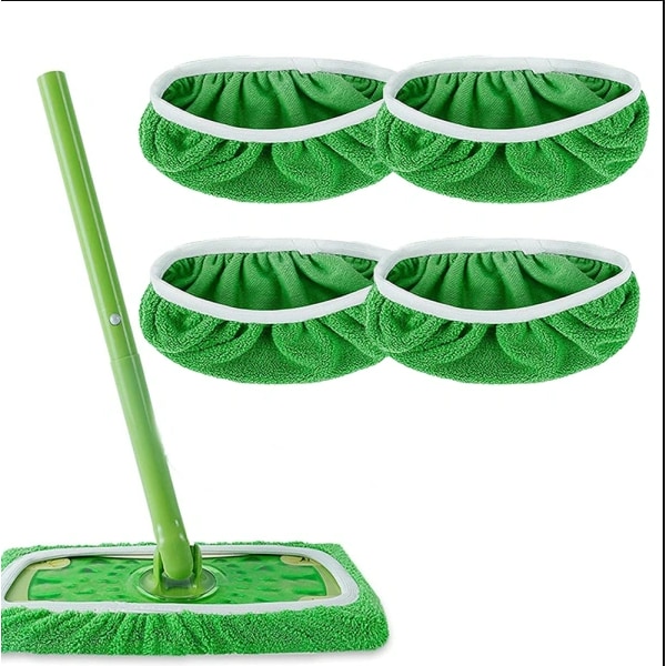 Vaskbare og gjenbrukbare mopper, erstatningsflat mopp, moppesett