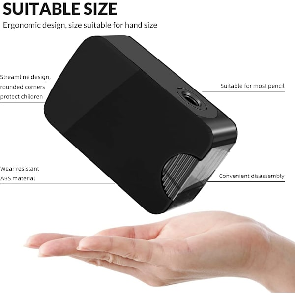 Elektrisk blyantspidser batteridrevet USB automatisk blyant