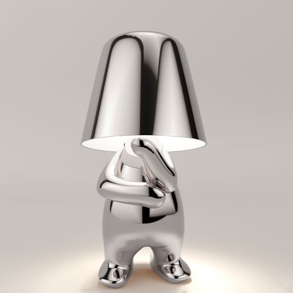 Thinker Lamp Collection Kreativ Liten Gyllene Man Vardagsrum T