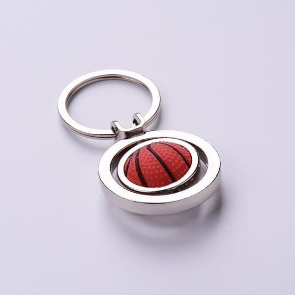 3D roterande basketnyckelring / basketplan