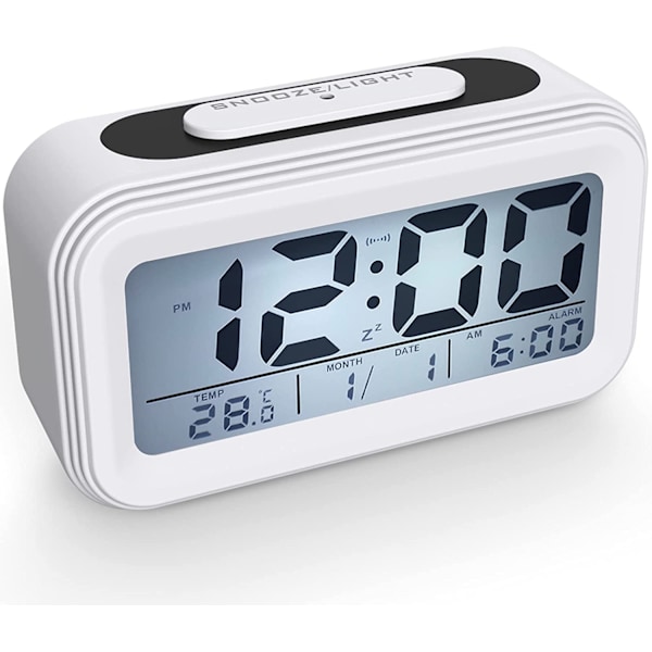 Digital väckarklocka, morgonväckarklocka, tyst batteridriven