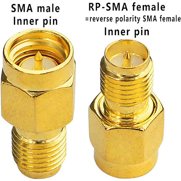 SMA WiFi-adapter RP-SMA hona till SMA hane koaxialkontakt RF