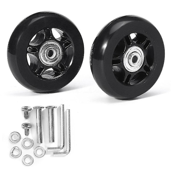 1 pari matkalaukkujen spinner-pyöriä korvaavilla työkaluilla