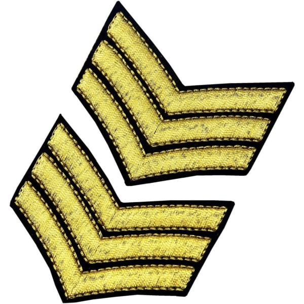 US Army broderet patch - Sergeant rang - vil blive syet på