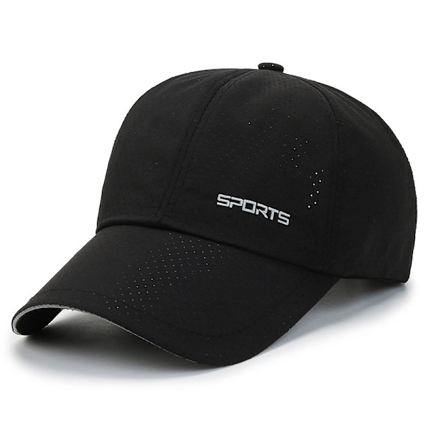 Sort-Justerbar Baseball Cap Golf Hat Motorcykel Trucker Cap St