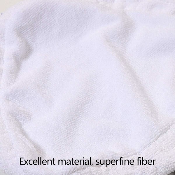 Rengjøringsputer, sett med 8 trekantede dampmoppmatter Universal mikrofiber rengjøringsputer Vaskbare mopper med andre dampmopper Reservedeler Kompatibel