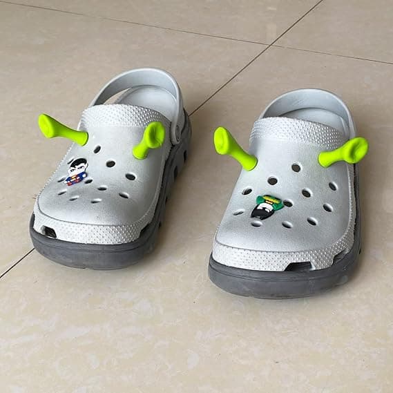 4x Ører til Crocs Sko Dekorasjon Distinkte Croc Tilbehør Par