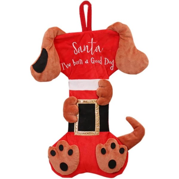 Pet Dog Christmas Stockings Large Bone Shape Pet Stockings P