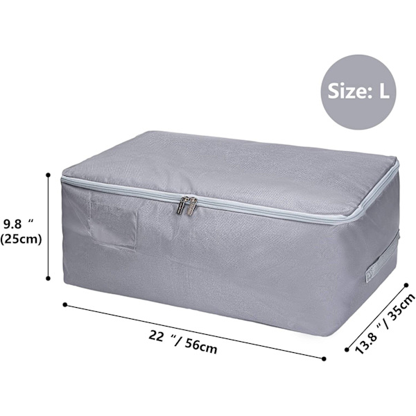 1 x Grå Klädväska 70*30*50cm Överdimensionerad Vattentät Organizer T