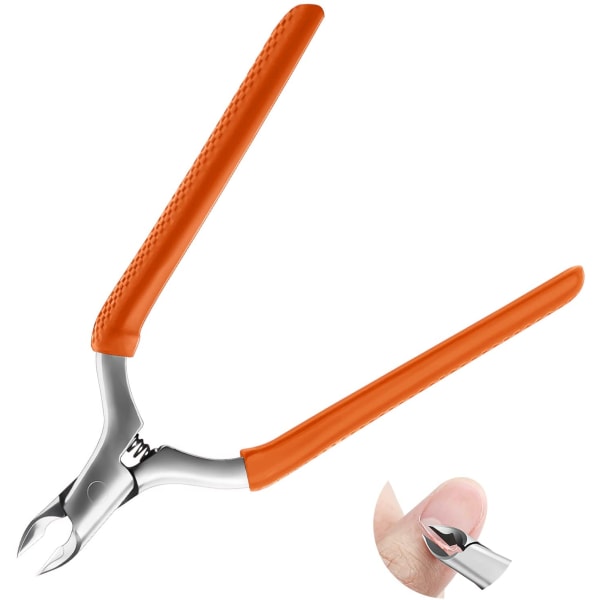 Orange färg nagelbandsskärare, professionell nagelbandsnångare, rost